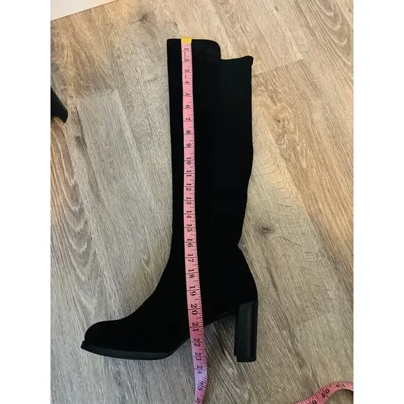 Stuart Weitzman LowJack Suede Over The Knee Boots Size 8 - Picture 9 of 11